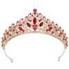 Tiaras complète de luxe Tiaras Pageant Régistes transparents King Queen princesse couronnes de mariage mariés Couronne de fête de fête