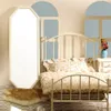 1 12 pop huis metalen poppenhuis bed mini poppen meubels realistisch bed polsbed bed kawaii vintage miniatuur bed 240429