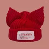 Beanies Caps 2024 Winterschädel nie häkeln gestrickte Kostüm -Mütze Hats POFORE PROPRET PARTY Women Loverboy Cap Y2212