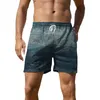 Pantaloni da uomo pantaloni pantaloni per le vacanze spiaggia elastica casual elastico in vita chino fitness escursionismo sciolto corto