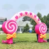 10 m szerokości (33 stóp) Oxford Candy Archway Balon nadmuchiwane dekoracje Donut Arch Sport Linia Start w sprzedaży