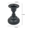 Cougies Candlers en métal vintage Candlers Pillar Iron Iron Art Candlestick for Wedding Party Decor Mini Retro Candle Stick Stand