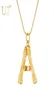 U7 GRANDES LETTRES BAMBOO PENDANT Colliers initiaux pour les femmes avec 22 CH287C6665121