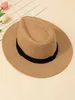 Chapeaux à bord large chapeau seau de godet masculin de vacances d'été de plage de plage britannique à bords larges de soleil panama street femelle Q240427