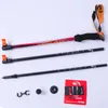 Pioneer 1 PC Sticchi a piedi in fibra di carbonio a bastoncini da trekking regolabili ultraleggeri Canna da trekking per pista da campeggio all'aperto 240428 240428