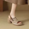 Отсуть обувь для овчины летние сандалии открытые пальцы на высоте высокой каблуки для женской платформу
