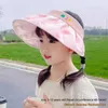 Cappelli larghi brim kids hat hat da sole pieghevole protezione UV regolabile viscere a base di frutta aperta panoramica per ragazzi ragazze