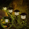 Dekorationer LED Solar Pathway Lights Lawn Lamp utomhus Solarlam