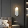 Lampade a parete Nordic Ins Style Lamps LED G9 All Marble di rame per la camera da letto del ristorante Moderna illuminazione a corridoio interno contratto