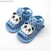 Sandalen Sommerbaby Schuhe Panda Muster Kleinkind Wohnung Sandalen Mode gedruckt Baby Erst wandeln