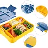 Bento Boxes Children and students lunch boxes sealed in company fruit salad work free BPA microwave heated bento Q240427