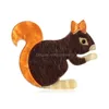 핀, 브로치 수제 사랑스러운 다람쥐 아크릴 큰 수지 여자 옷을위한 귀여운 동물 브로치 안전 핀 스카프 가방 액세서리 선물 선물 DHBFJ