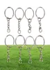 Fashion Color 25 mm breloczek pierścień pęcherzyków z krótkim łańcuchem Pierścienie Kobiety Kobiety Mężczyzn DIY Key Cains Akcesoria 200pcs8023481