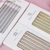 4y74 Bougies 6pcs Metal Gold Silver Birthdles Bougies DIY COLORFURE CAKE Decoraswedding Baby Shower Supplies Color Cake Topper D240429