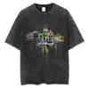 Kunst abstraktes grafisches T-Shirt Öl Graffiti-Stil gedruckt kurzärmelig T-Shirt übergroße Baumwolle Retro Y2K Herren und Frauenkleidung 240426
