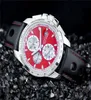 Fre Shippng Men Sport Watches Fashion Quartz Stopwatch Male Chronograph Watch Sport Leather Band Wristwatch 5394171000
