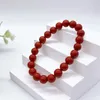 Strand Natural Red Jasper Bracciale Women Yoga Rosario Meditazione Preghiera Reiki Fashion Charm Crystal Stone Giochi di gioielli a impulsi in perline