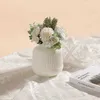 Planters Pots Modern Vase Plastic Pot Simple Nordic Home Decoration Solid Color Elegant Style Room Q240429