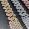Classic Rock Street Iced Out Hip Hop Chain 20mm Miami Cuban Necklace For Men Wholesale Gold Rapper Jewelry