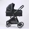 Strollers# High View Bidirectional Push-Pull Car 3-in-1 opvouwbare vierwielige reiskar luxe multifunctionele Q240429