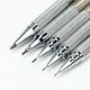 5PCS/SET Profesjonalny metalowy ołówek mechaniczny Projekt rysowania HB 2B Black Pen Miedź i Materiały ze stali nierdzewnej 240416