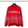 Men's sweater sweatshirt letter jacquard loose long sleeve sweater jumper Casual crew neck loose print Autumn two styles back letter 2221