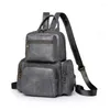 Schooltassen PU Leather Small Backack Chest Pack schoudertas voor reizen en dagelijks gebruik