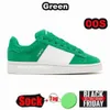 Designer 00s Sapatos casuais para homens mulheres clássicas OG Plate Formome Camurça Camurcedora Flat Sneakers Goma verde escuro Green Green Mens Luxo 00 Treinadores