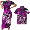 Robes de fête Noisydesigns Hawaiian Plumeria Pineapple Imprimer Robe 2024 Crayon à manches courtes SUKIENKA LETNIA DAMSKA