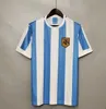 1978 1986 1998 Argentina Retro Soccer Jersey Maradona 1996 2000 2001 2006 2010 Kempes Batistuta Riquelme Higuain Kun Aguero Caniggia Aimar Football koszulki