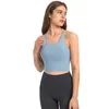 Bra esportivo longline feminino com tanques de treino de brasas de ioga de back strappy acolchoadas e removíveis