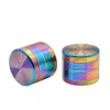 ACCESSOIRES SUMELLES FIL DU TOBAC HERB GRINDER ALLIAGE ALLIAGE 50 mm de diamètre Couleur d'éboulation 4 couches en métal Tobaccos Grinders Crusher CNC dents Dab Banger Smoke Bowl