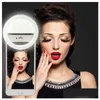 Photographie de téléphone portable Accessoires Fabricant Charges LED Flash Beauty Fill Fill Lamp Selfie Lampe extérieure lumière rechargeable pour tous les mo dhkts