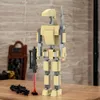 Blöcke bauen Ihre eigene Fantasiewelt mit Blöcken einer kreativen Reihe von Kampfrobotern und Blocktysl2404 auf
