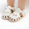 Sandalias Ocio y cómodas sandalias de niñas para niñas transpirables y livianas Sandalias de punta floral de verano