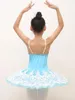 Bühnenverschleiß 2024 Tutu Ballettplatte Röcke Spitzenpailletten weiße Schwan Lake Show Belly Dance Performance Kostüm