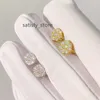 Hip Hop Luxury Jewelry Classic S925 Silver Silver Vermeil Moisanite Oreille d'oreille Iced Out VVS Diamond Cluster Gross d'oreilles