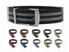 Titta på remmen Nylon 20mm 22mm säkerhetsbälte Militär stil mjuk material armband nato rem klocktillbehör H091570041918900476