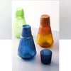 Waterflessen koude ketel kruik warmtebestendige glazen sportfles huishouden gebruik kleur één pot en cup set drinkware drink ware