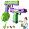 Gun Toys Mini 3D Model Toy 1911 Gun Pistols for Boys Kids Bullets No Fire Rubber Band Launcher Gift Print Gravity Cub Jump Carrot Knife T240428
