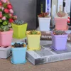 Ferramentas 20pcs mini bacias quadradas vaso de flores suculento bandejas de plantas de flores coloridas DIY Plantadores de flores cultivam Decoração de jardim de escritório em casa