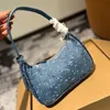 Designer denim handtas portemonnee mini kleine shopping dames tas reizen nieuwe mode schouder crossbody tas jacquard geborduurde handtas