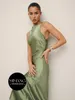 Vestido de dama de honor verde Manchas 2024 NUEVO VESTIVO DE SUMERACIÓN DEL SUMERA DEL SUMPRADO DIARIO VESTIVO SIMPLE Y GENEROSO