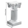 Titulares de vela Roman Pillar Greek Column estátua pedestal castiçal Stand escultura de escultura interna Decoração da sala de jantar em casa