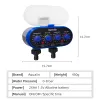 Equipments Ball Valve Electronic Two Outlet Four Dials Water Timer with Rain Sensor Hole Garden Irrigation System EU Standard #21032A