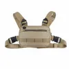 Nylon Tactical Chest Rig Hunting Running Molle Bag Military Shoulder Pack Mobile Phone Holder Bag Case Outdoor Camping Hiking