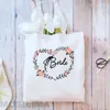 Evening Bags Fashion Shopping Bag Bridal Bachelorette Party Team Bride Wedding Gift Canvas Tote Shoulder Reusable Eco 35 40CM IHVN