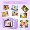 Kids Camera Toys Purple Unicorn for Girls Boys Gift Children Digital Camera 1080P HD 2inch Screen With 32GB SD Card Game Player 240422
