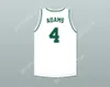 Aangepaste nee Naam Mens Jeugd/Kinderen Davante Adams 4 Palo Alto High School Vikings Witte basketbaltrui Top gestikt S-6XL