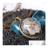 Colares pendentes Moda Fashion Beach Concha Conch Star Star Glass Luar Luar Gemstone Ocean Element for Women Jewelry Drop Deliver Dh9Ex